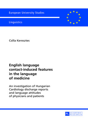 cover image of English language contact-induced features in the language of medicine